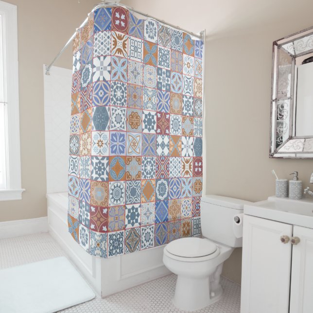 Colourful Moroccan tile (In Situ)