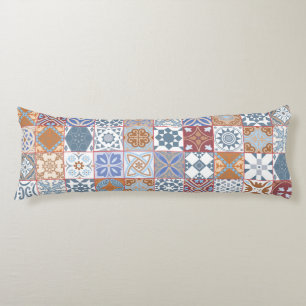 Colourful Moroccan tile Body Pillow