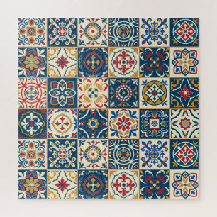 Colourful Moroccan tiles, gorgeous seamless patter Jigsaw Puzzle