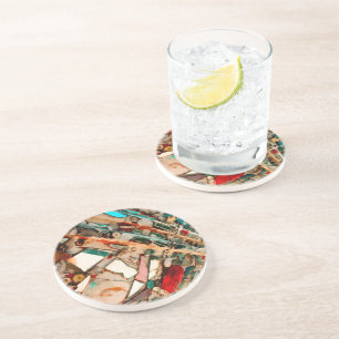 Colourful Mosaic Art Coaster