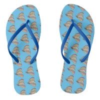 Colourful Mosaic Butterflies FlipFlops