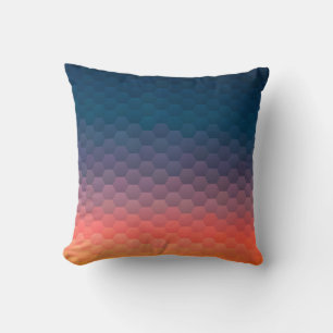 Colourful mosaic. Geometric hipster retro backgrou Throw Pillow