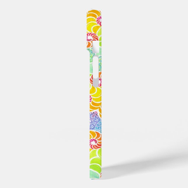 Colourful Mosaic Iphone 14 Case (Back / Left)