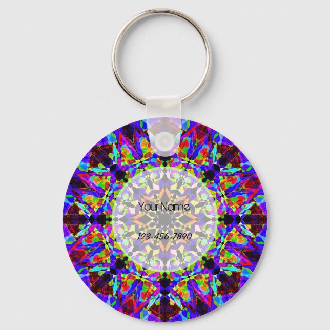 Colourful Mosaic Keychain (Front)