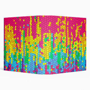 Colourful mosaic pattern binder