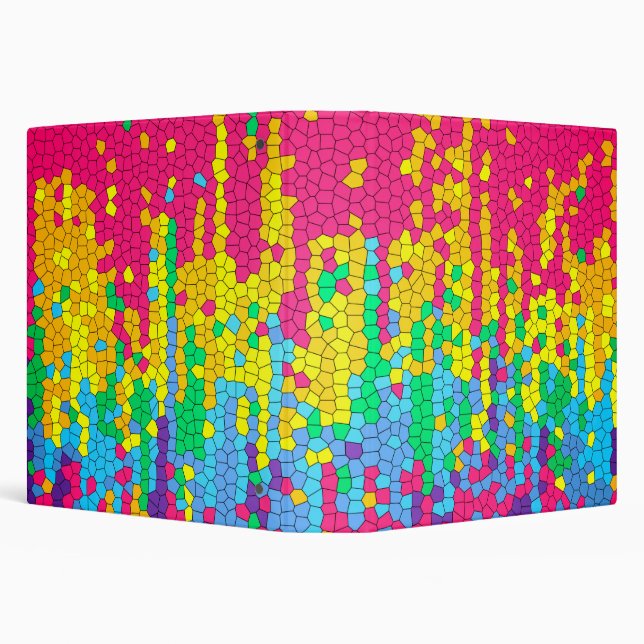 Colourful mosaic pattern binder (Background)