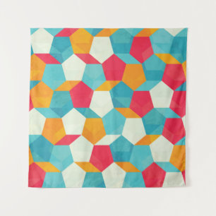 Colourful Mosaic, Seamless Artistic Pattern. Tapestry