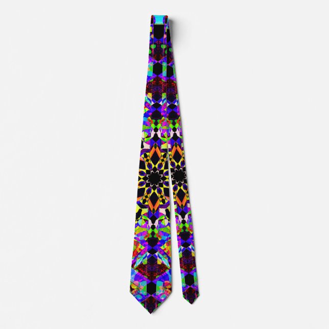 Colourful Mosaic Tie (Front)
