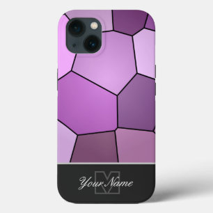 Colourful mosaic tiles with Monogram! iPhone 13 Case