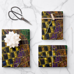 Colourful Mosaic Wrapping Paper Sheet
