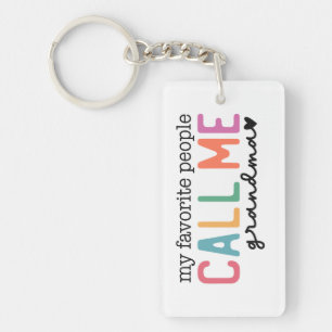Colourful Mother’s Day Gift for Grandma Keychain