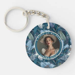 Colourful Mother'S Day Gifts Custom Photo Lilies Keychain