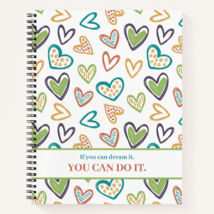 Colourful Motivation Journal - Just Believe