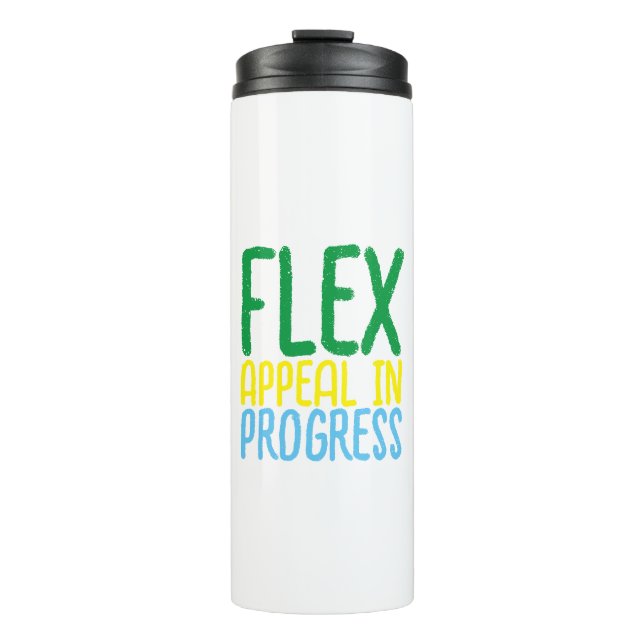 Colourful Motivational Slogan Thermal Tumbler (Front)