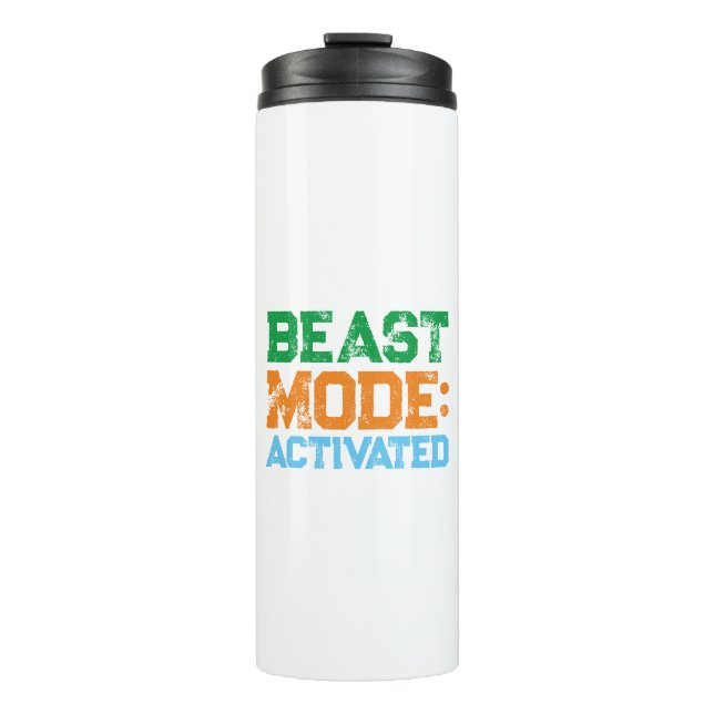 Colourful Motivational Slogan Thermal Tumbler (Front)