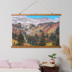 Colourful Mountain Valley Landscape Hanging Tapestry