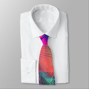 Colourful movement of messy objects in soft carvin tie