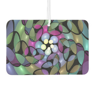 Colourful Movements Abstract Trippy Fractal Art Air Freshener