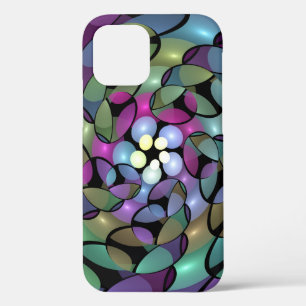 Colourful Movements Abstract Trippy Fractal Art iPhone 12 Case