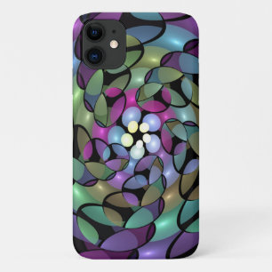 Colourful Movements Abstract Trippy Fractal Art iPhone 11 Case