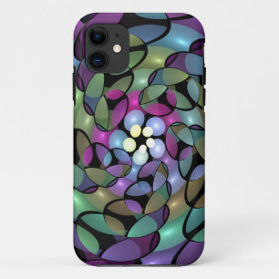 Colourful Movements Abstract Trippy Fractal Art iPhone 11 Case