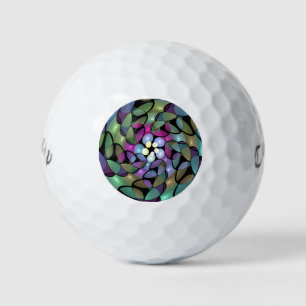 Colourful Movements Abstract Trippy Fractal Art Golf Balls