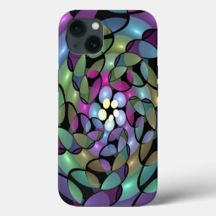 Colourful Movements Abstract Trippy Fractal Art iPhone 13 Case