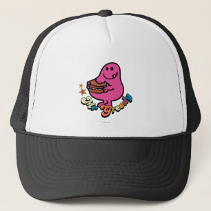 Colourful Mr. Greedy Eating Trucker Hat