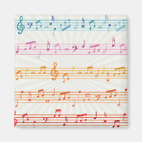 Colourful Multi colour Music note Musician  Keycha