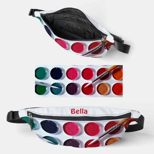 Colourful Multi Colour Watercolor Paint Palette Fanny Pack (Creator Uploaded)