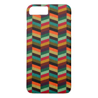 Colourful Multi-Coloured Herringbone Pattern