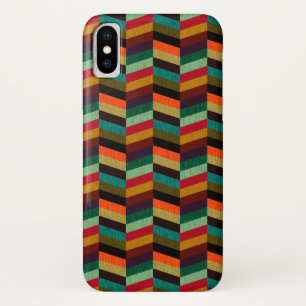 Colourful Multi-Coloured Herringbone Pattern Case-Mate iPhone Case