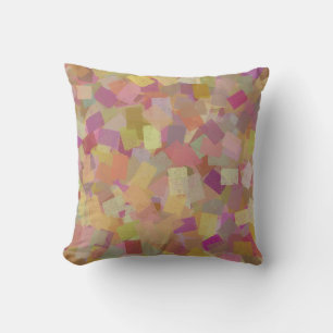 Colourful Multicolor Cubism Abstract Pattern Throw Pillow