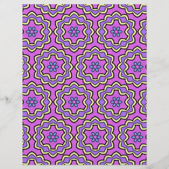 Colourful multicolor repeat patterns (Front)