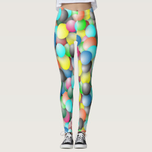 Colourful Multicolored Balloons Banner Leggings