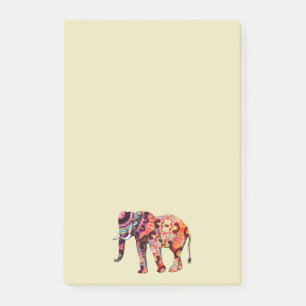 Colourful Multicolored Elephant Post-it Notes