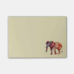 Colourful Multicolored Elephant Post-it Notes