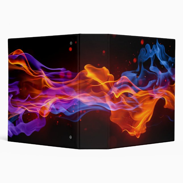 Colourful multicolored flames binder (Background)