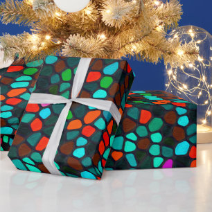 Colourful Multicolored Pattern  Wrapping Paper