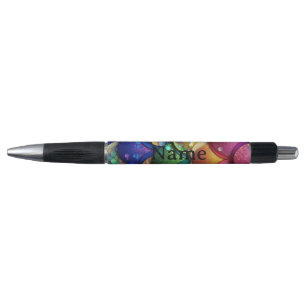 Colourful Multicolored Rainbow Mermaid Tail Print  Pen