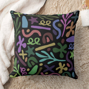 Colourful Multicolored Throw Pillow