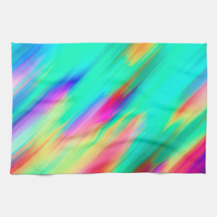 Colourful Multicoloured Abstract Pattern Kitchen Towel