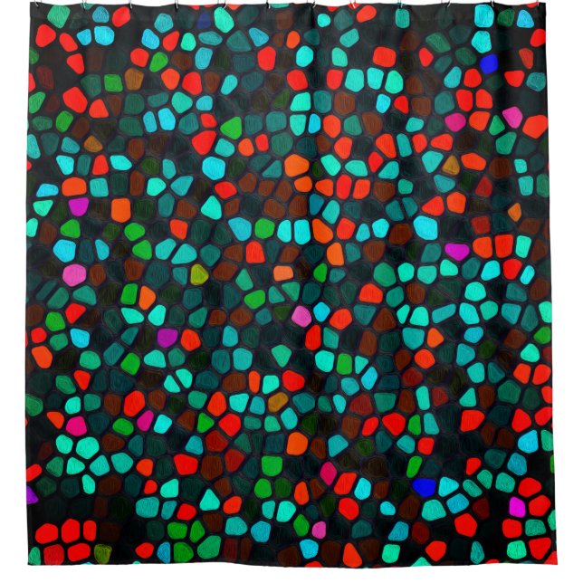 Colourful Multicoloured Mosaic Pattern (Front)