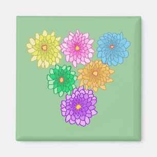 Colourful Mums Custom Magnets
