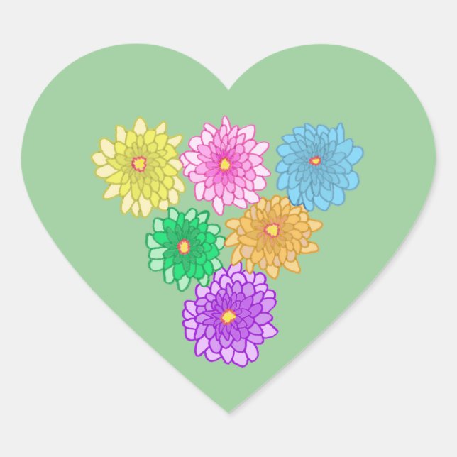 Colourful Mums Custom Stickers (Front)