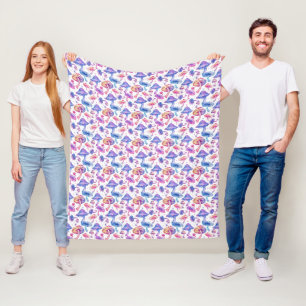 Colourful Mushroom Blanket – Neon Cottagecore Cozy