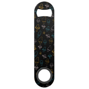 Colourful Mushroom Pattern Bar Key