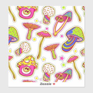 Colourful Mushrooms : Amazing Magic Plants Pattern