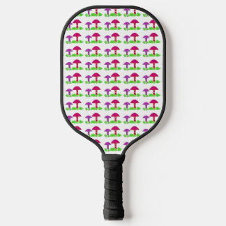 Colourful Mushrooms Pickleball Paddle
