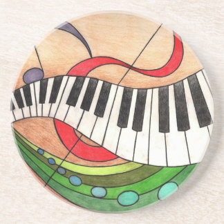 Colourful Music Coaster